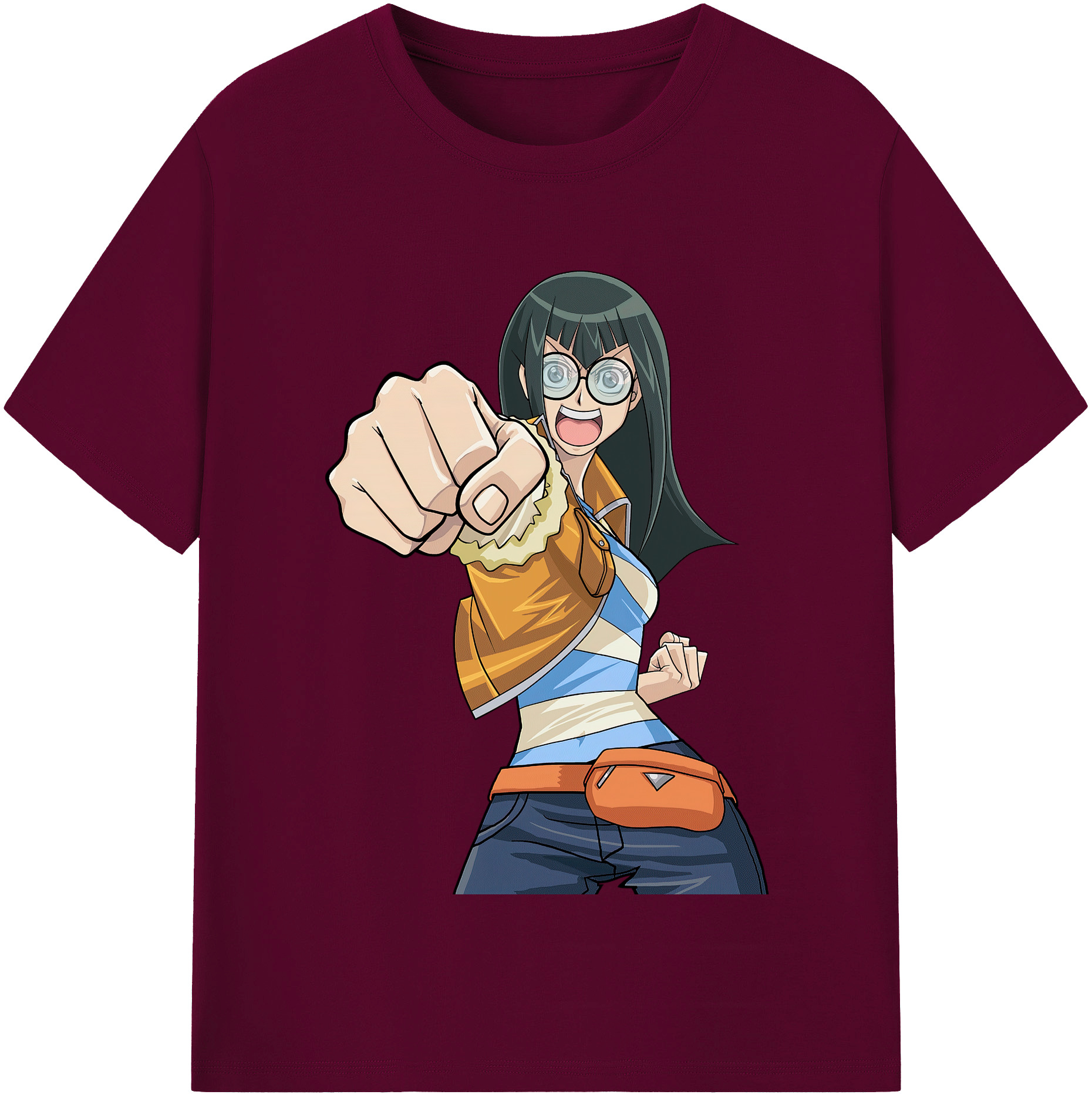 （画像用） 遊☆戯☆王 Yu-Gi-Oh! レディースカジュアルプリントTシャツ（綿100％）